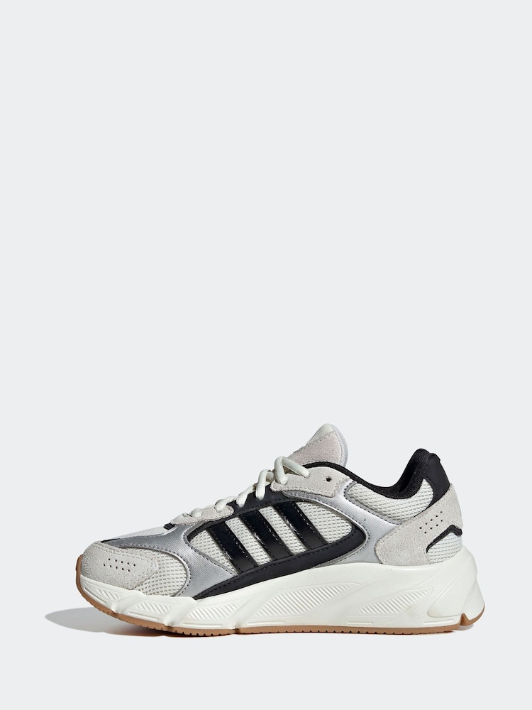 adidas Silver/Black Crazy Chaos Trainers - Image 2 of 8