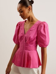 Ted Baker Pink Blouse - Image 2 of 6