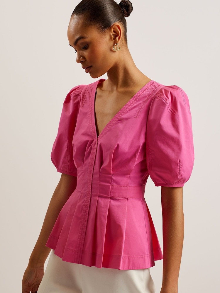 Ted Baker Pink Blouse - Image 2 of 6