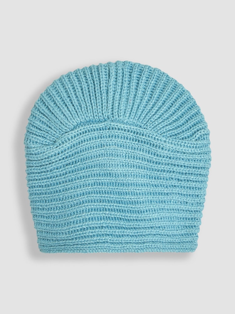 JoJo Maman Bébé Duck Egg Knitted Turban - Image 2 of 3