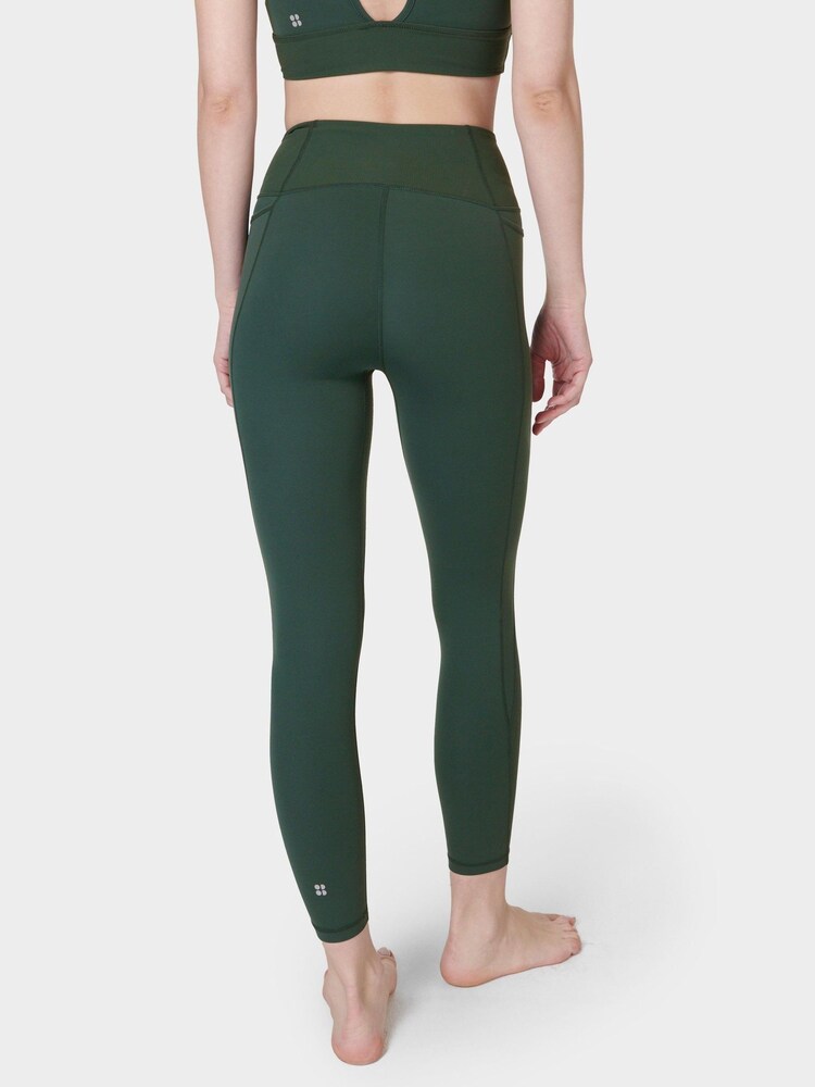 Sweaty Betty Trek Green Super Soft Ultra-Lite 7/8 Wrap Yoga Leggings - Image 2 of 7