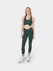 Sweaty Betty Trek Green Super Soft Ultra-Lite 7/8 Wrap Yoga Leggings - Image 3 of 7