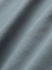 Blue Long Sleeve Pique Polo Shirt - Image 7 of 8