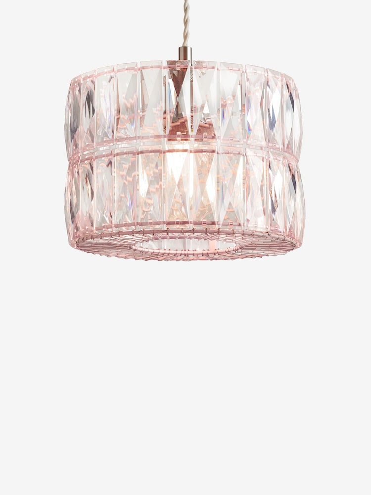 Pink Easy Fit Aria Pendant Light Shade - Image 5 of 5