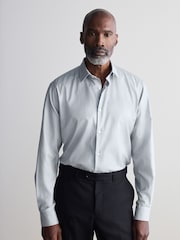 Grey Slim Fit Premium Two-Fold Cotton Shirt - Image 2 of 7