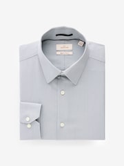 Grey Slim Fit Premium Two-Fold Cotton Shirt - Image 5 of 7