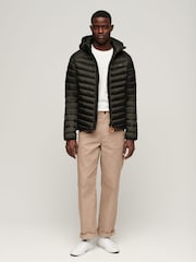 Superdry Green Hooded Fuji Padded Jacket - Image 2 of 7
