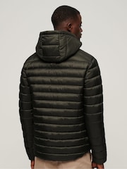 Superdry Green Hooded Fuji Padded Jacket - Image 3 of 7