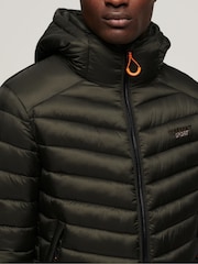 Superdry Green Hooded Fuji Padded Jacket - Image 4 of 7