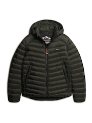 Superdry Green Hooded Fuji Padded Jacket - Image 5 of 7
