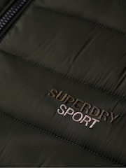 Superdry Green Hooded Fuji Padded Jacket - Image 7 of 7