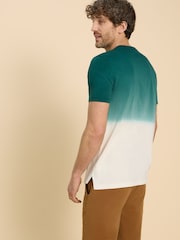 White Stuff Brown/White Abersoch Dip Dye 100% Cotton T-Shirt - Image 6 of 7