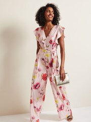 Phase Eight Multi Rhiannon Sequin Printed Jumpsuit - Image 3 of 9