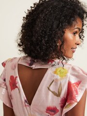 Phase Eight Multi Rhiannon Sequin Printed Jumpsuit - Image 7 of 9