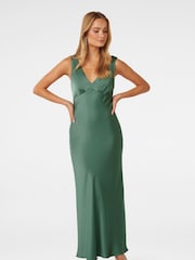 Forever New Cameron V-Neck Satin Maxi Dress - Image 1 of 4