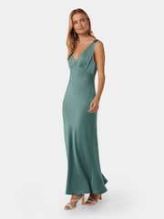 Forever New Cameron V-Neck Satin Maxi Dress - Image 3 of 4