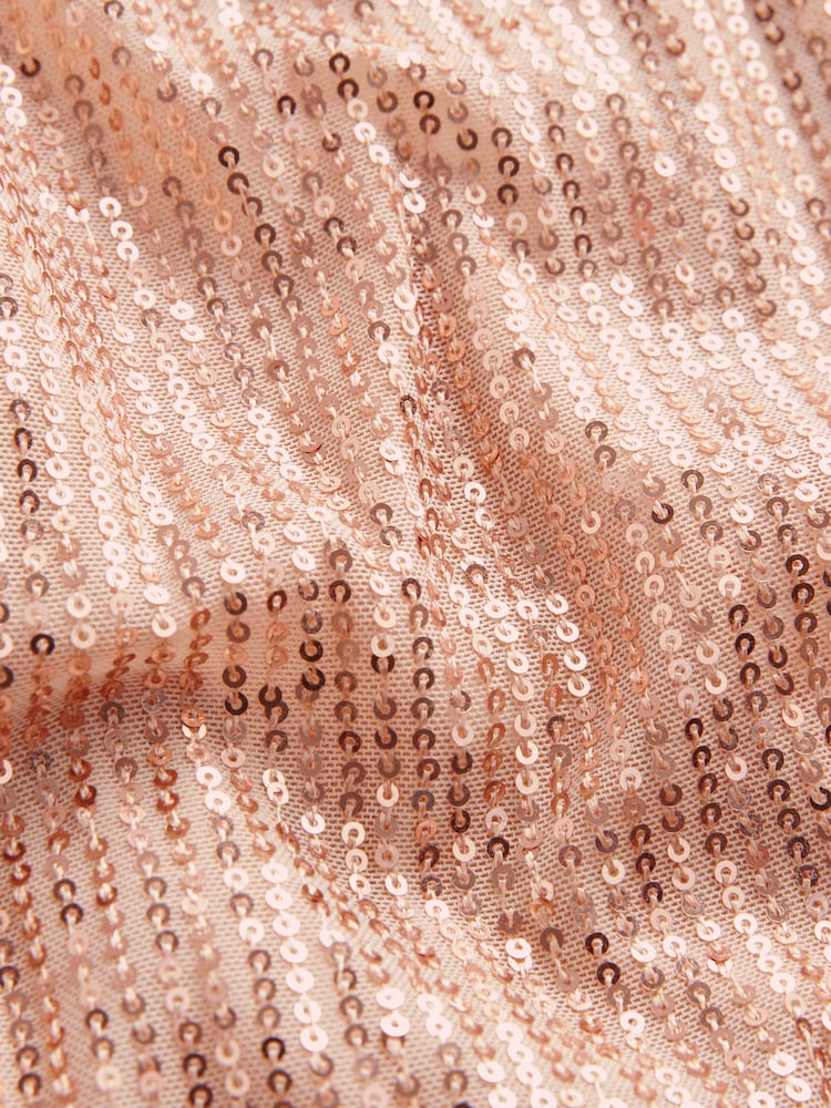 Gold Wide Leg Sequin Trousers (3-16yrs) - Image 6 of 6 Gold Wide Leg Sequin Trousers (3-16yrs) - Image 6 of 6