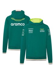 Fanatics Green Aston Martin Aramco Cognizant F1 2024 Team Driver Hoodie - Image 1 of 3