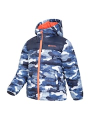Mountain Warehouse Orange Seasons Kids Printed Water-Resistant Padded Jacket - Image 1 of 5