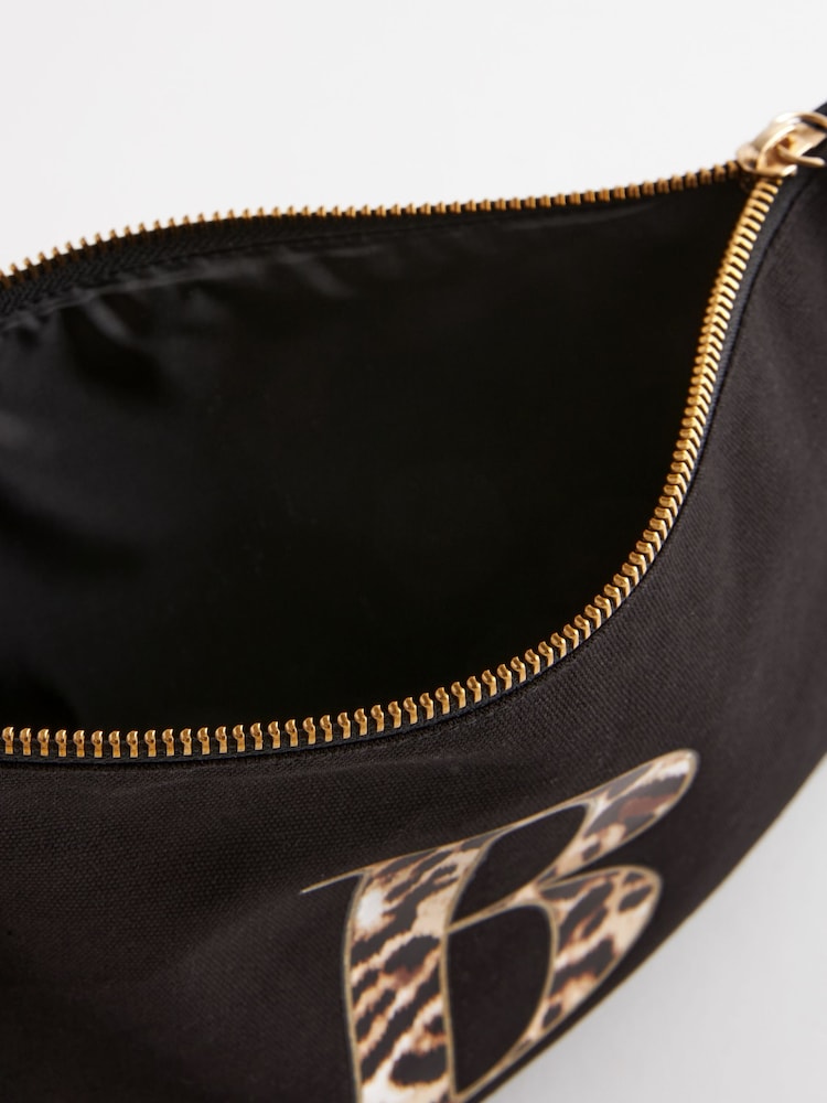 Leopard Print Initial Pouch - Image 3 of 5