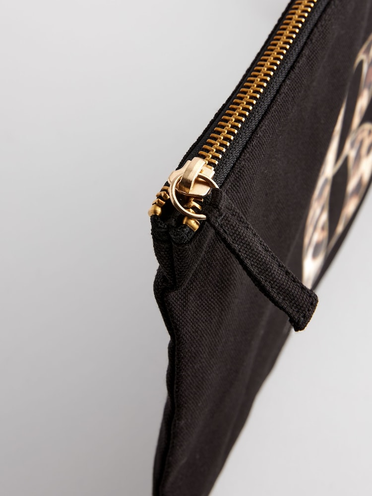 Leopard Print Initial Pouch - Image 4 of 5
