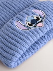 Blue Stitch Beanie Hat (3-16yrs) - Image 2 of 3