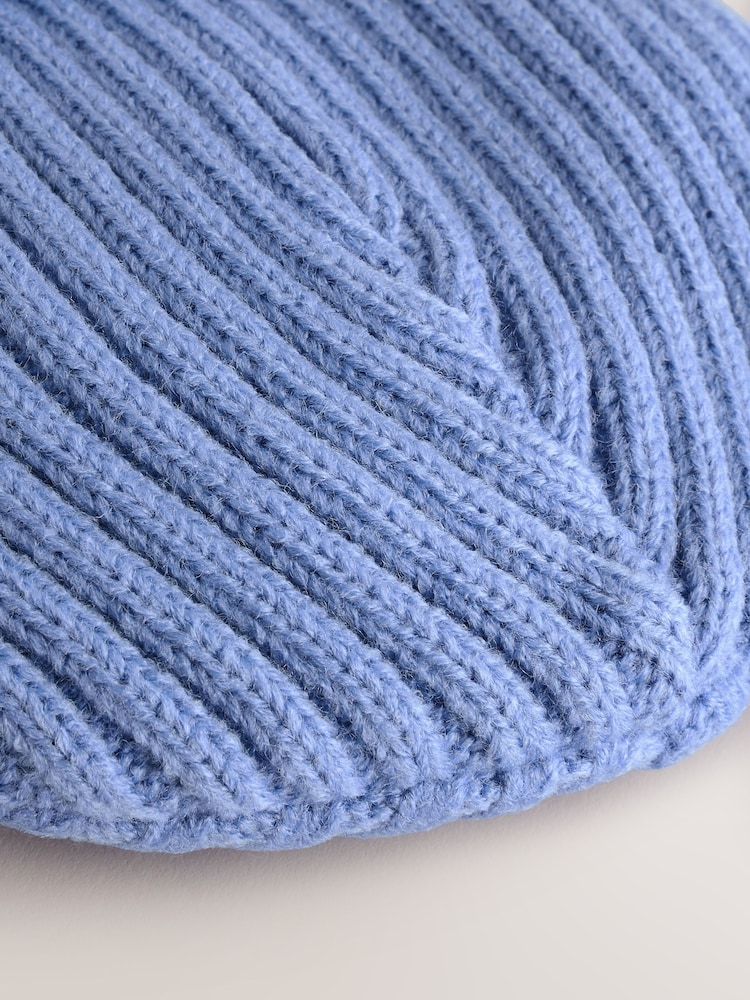 Blue Stitch Beanie Hat (3-16yrs) - Image 3 of 3