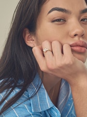 Gold Tone Vermeil Sterling Silver Premium Collection Marquise Stone Ring - Image 2 of 6