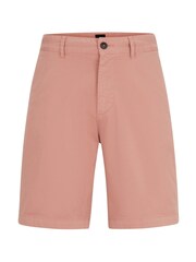 BOSS Pink Slim Fit Stretch Cotton Chino Shorts - Image 5 of 5