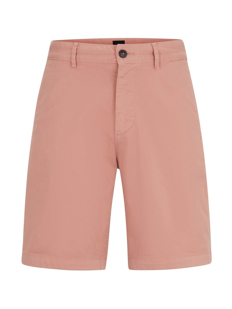 BOSS Pink Slim Fit Stretch Cotton Chino Shorts - Image 5 of 5