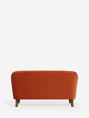 Laura Ashley Annaly Velvet Terracotta Clipsham Small 2 Seater Sofa - Image 6 of 8