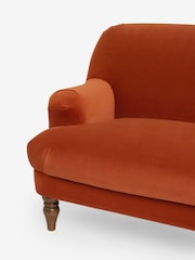 Laura Ashley Annaly Velvet Terracotta Clipsham Small 2 Seater Sofa - Image 7 of 8
