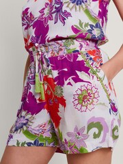 Monsoon Natural Arissa Print Shorts - Image 4 of 5