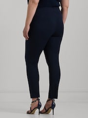 Lauren Ralph Lauren Curve Navy Blue Keslina Trousers - Image 2 of 5