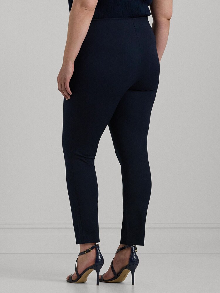 Lauren Ralph Lauren Curve Navy Blue Keslina Trousers - Image 2 of 5