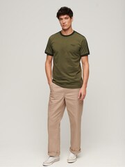 Superdry Green Essential Logo Retro T-Shirt - Image 2 of 6