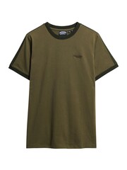 Superdry Green Essential Logo Retro T-Shirt - Image 4 of 6