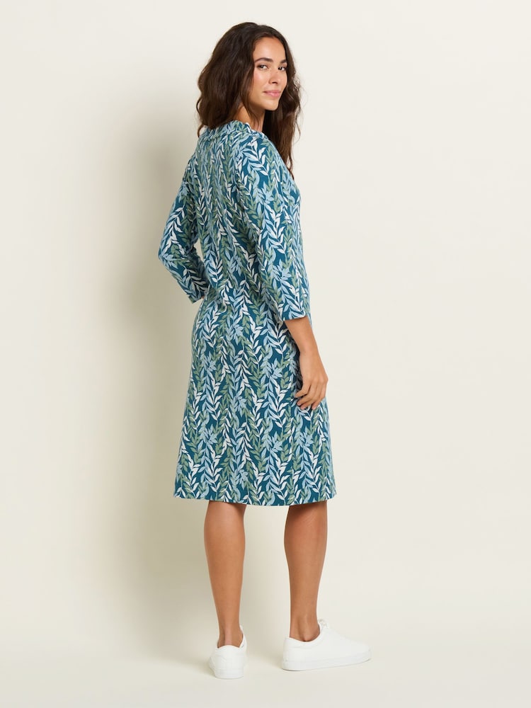Brakeburn Green 100% Cotton Willow Dress - Image 2 of 4