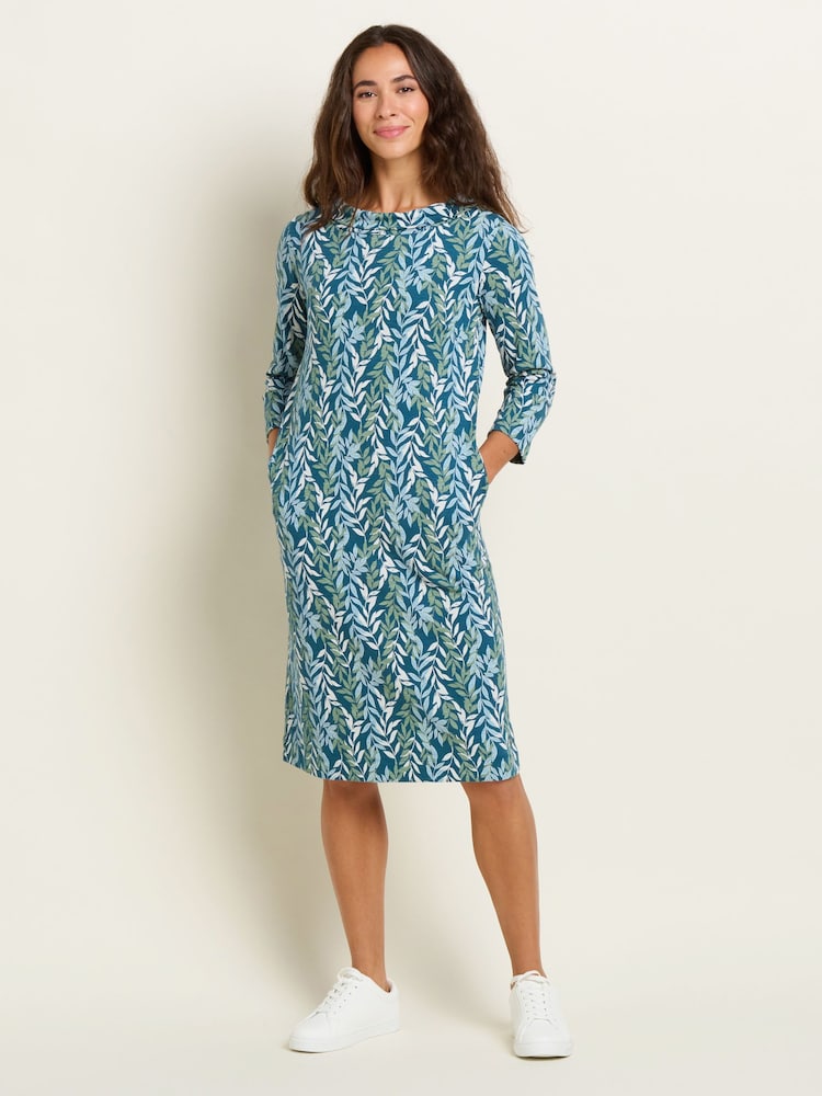 Brakeburn Green 100% Cotton Willow Dress - Image 4 of 4