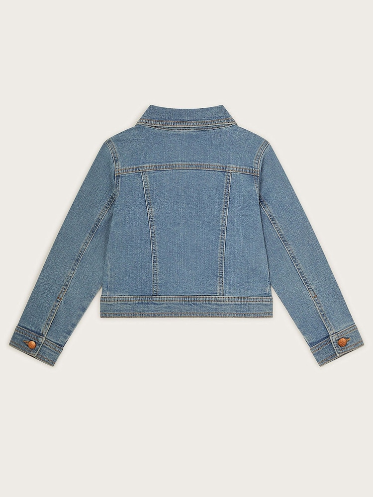 Jachetă din denim simplu Monsoon - Image 3 of 4