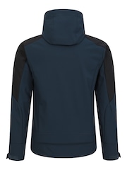 Mountain Warehouse Blue Mens Radius Water Resistant Softshell Coat Jacket - Image 4 of 5