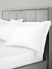 Bianca Set of 2 400 Thread Count 100% Cotton Sateen Oxford Pillowcases - Imagen 2 de 4