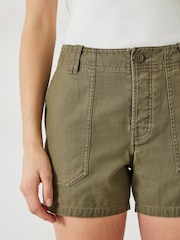 Grün - Hush – Kia – Shorts aus 100 % Baumwolle mit Waschung - Bild 4 von 5