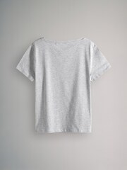 The Set Black/Grey/Pink 3 Pack 100% Cotton Short Sleeve Pyjamas - Image 10 of 16