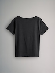 The Set Black/Grey/Pink 3 Pack 100% Cotton Short Sleeve Pyjamas - Image 7 of 16