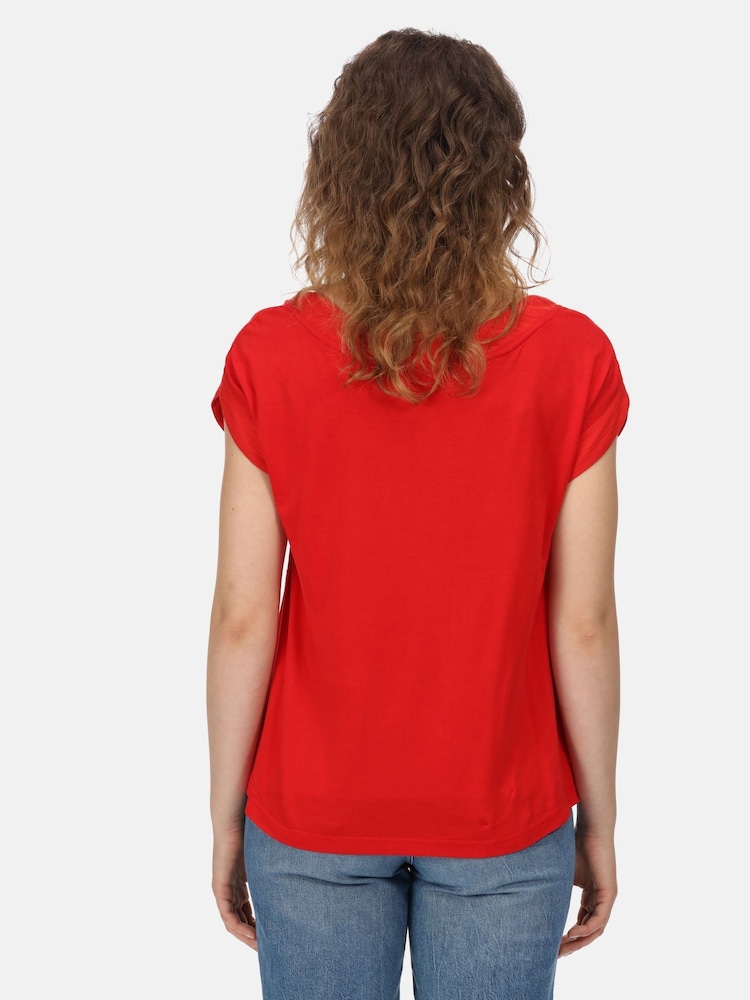 Regatta Red Adine Curved Hem T-Shirt - Image 2 of 8