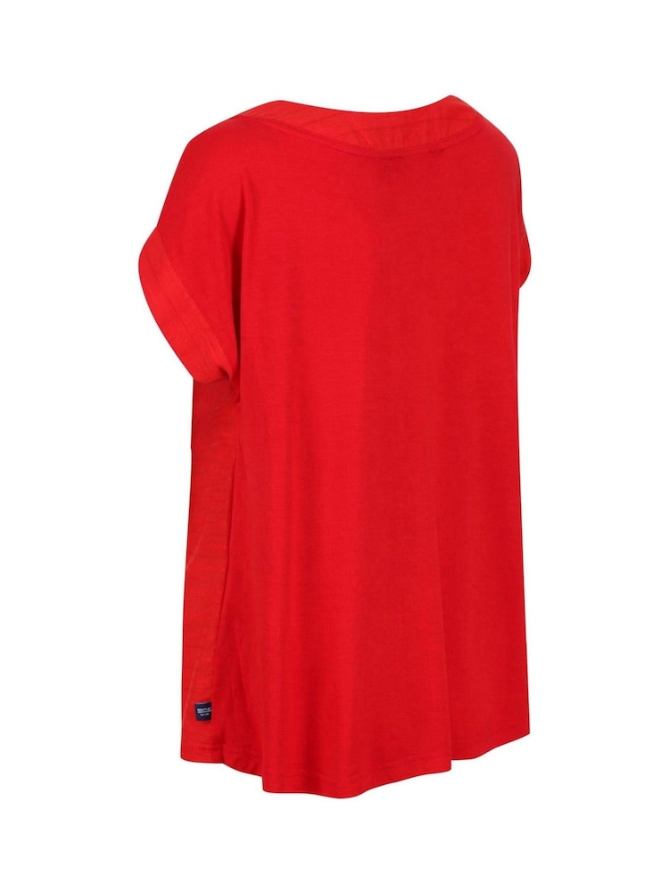Regatta Red Adine Curved Hem T-Shirt - Image 8 of 8