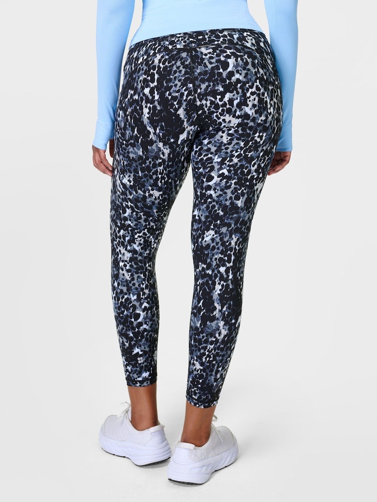 Sweaty Betty Grey Dapple Print 7/8 Length Power Workout Leggings - Image 3 of 9