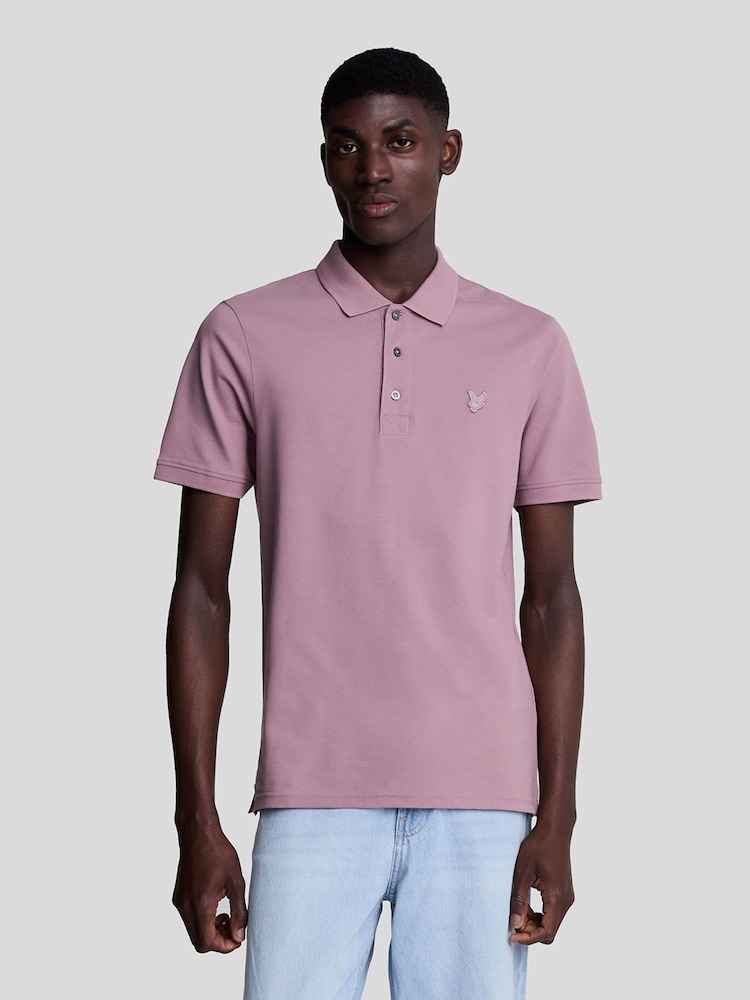 Lyle & Scott Pink Tonal Eagle Polo Shirt - Image 1 of 5