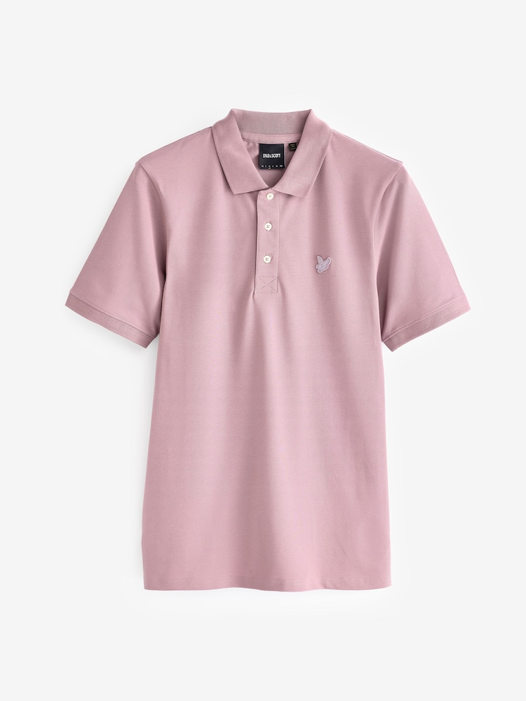Lyle & Scott Pink Tonal Eagle Polo Shirt - Image 5 of 5